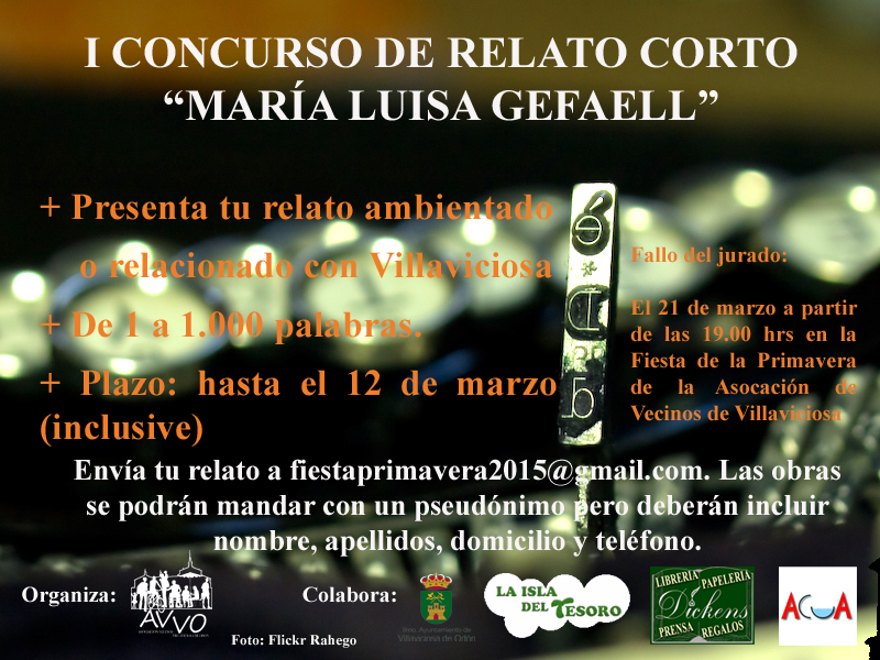 I CONCURSO DE RELATO CORTO “MARÍA LUISA GEFAELL”